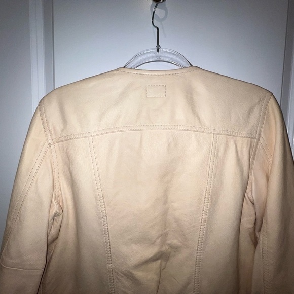 Lauren Ralph Lauren Lambskin Leather Jacket Size 12 - Picture 4 of 15
